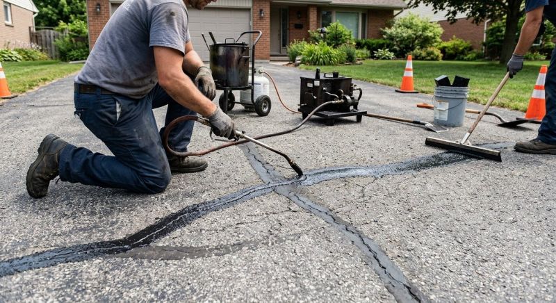 Asphalt Cracks Repair in Little Rock, AR